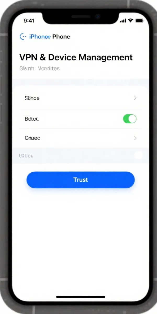 iOS 安装设置示意图